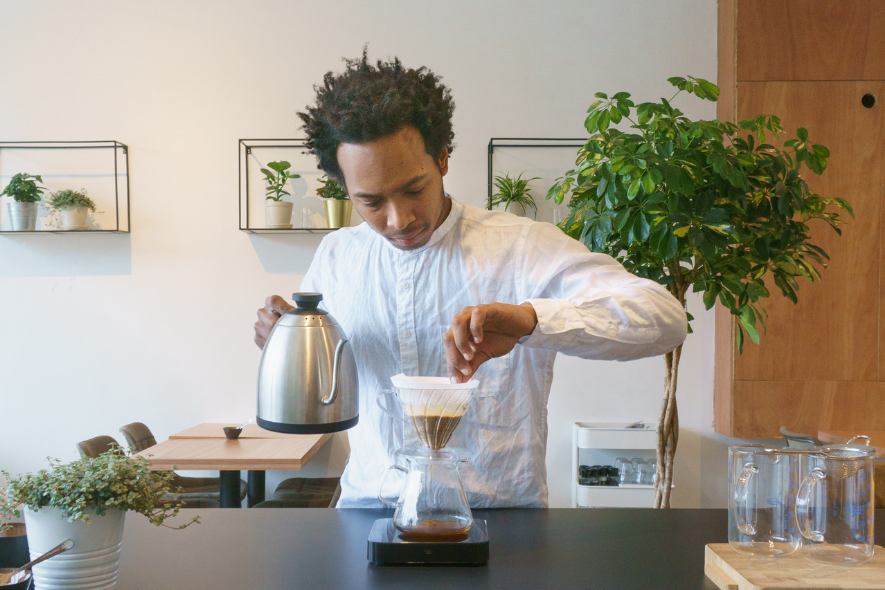 barista aan zet