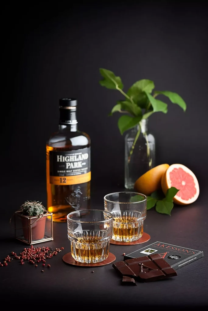 whiskey en chocolade