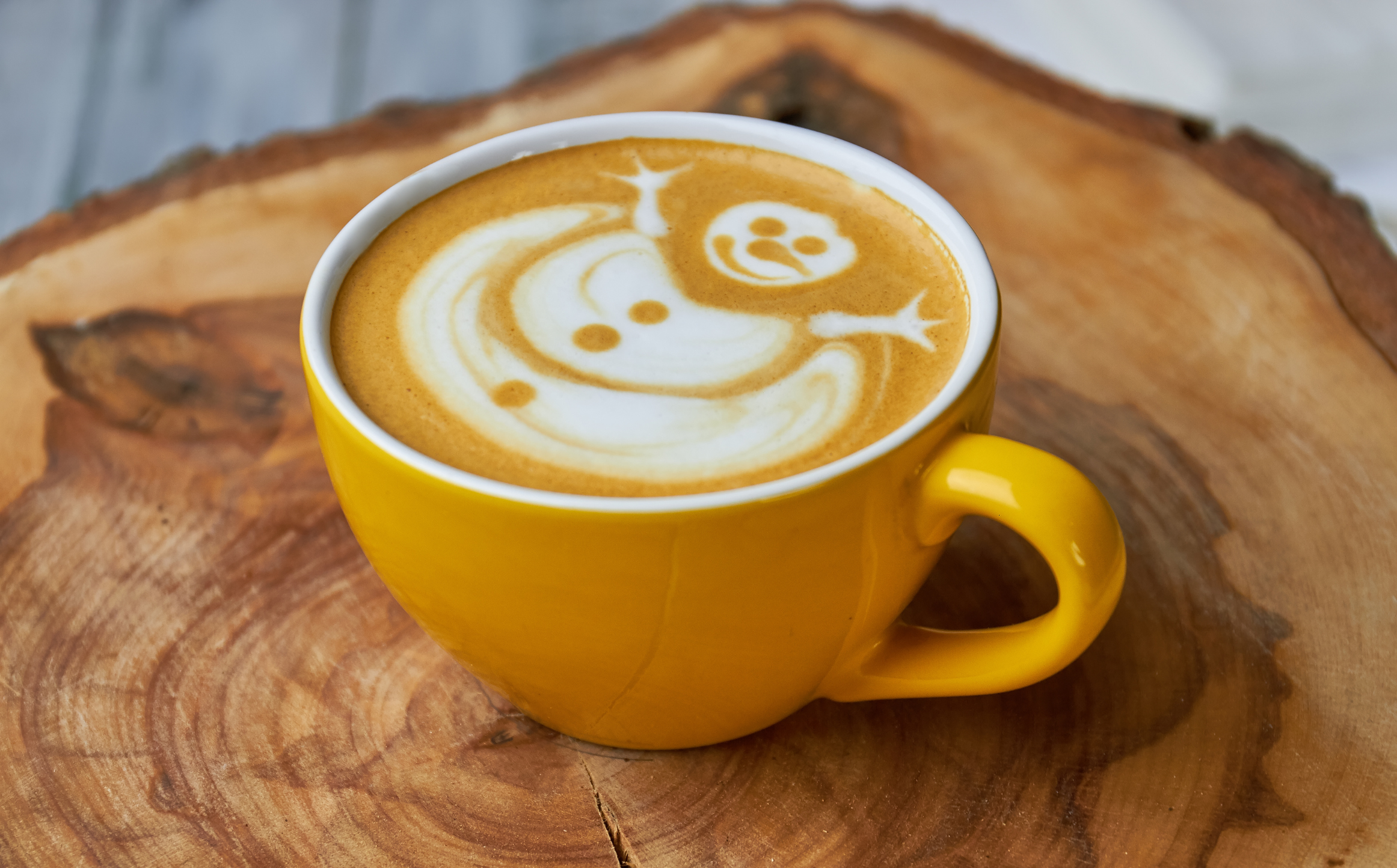 sneeuwpop latte art