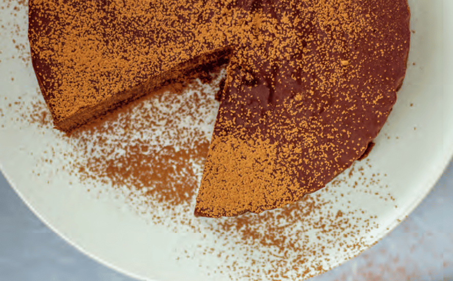 Vegan chocoladetaart recept met koffie