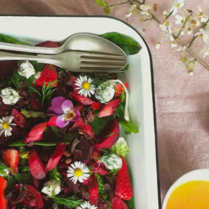 zomerse salade met chocolade