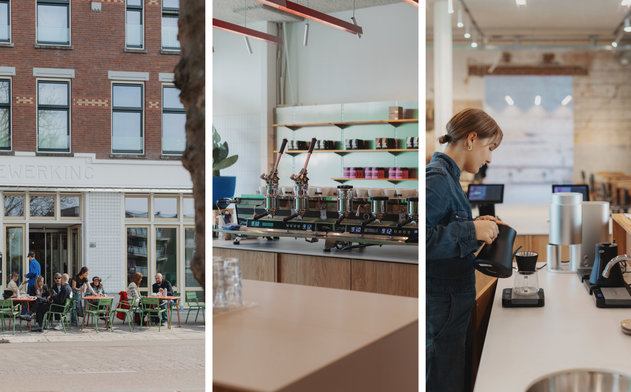 man met bril koffie hotel