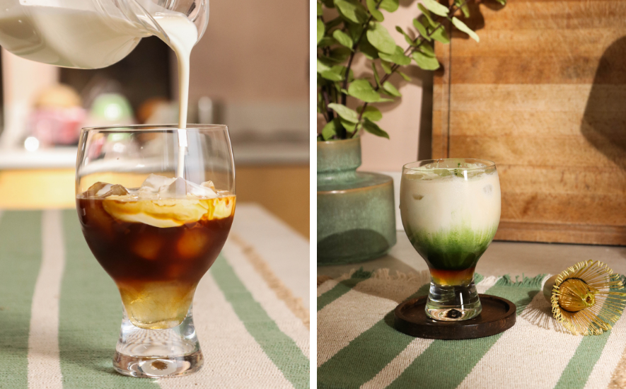 Vanilla Dirty Iced Matcha