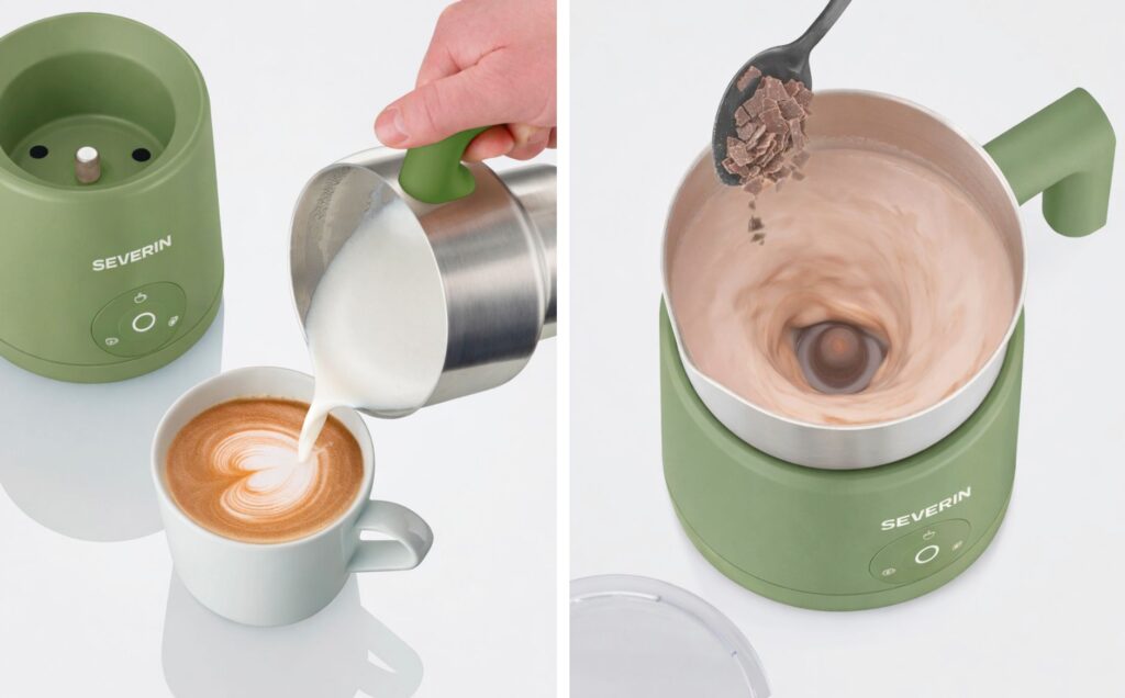 Severin Spuma lite chocolate and coffee